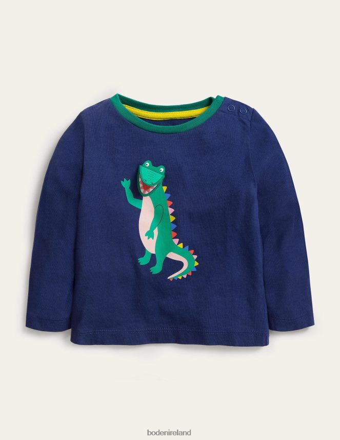 Starboard Blue Crocodile Clothing Lift-the-flap T-shirt Boden Baby L466L63359