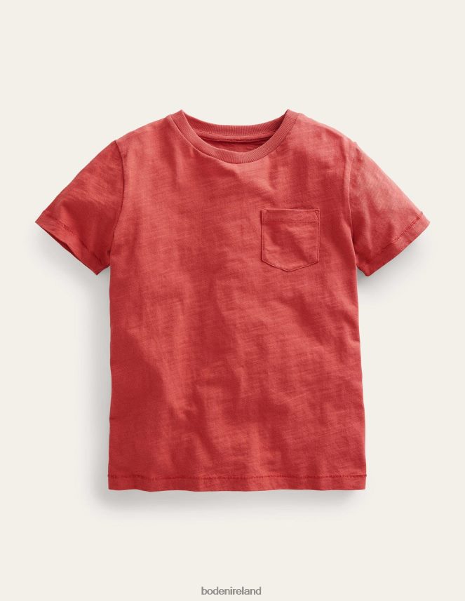 Washed Jam Red Clothing Washed Slub T-shirt Boden Baby L466L63322