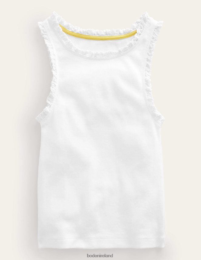 White Clothing Jersey Vest Boden Baby L466L63388