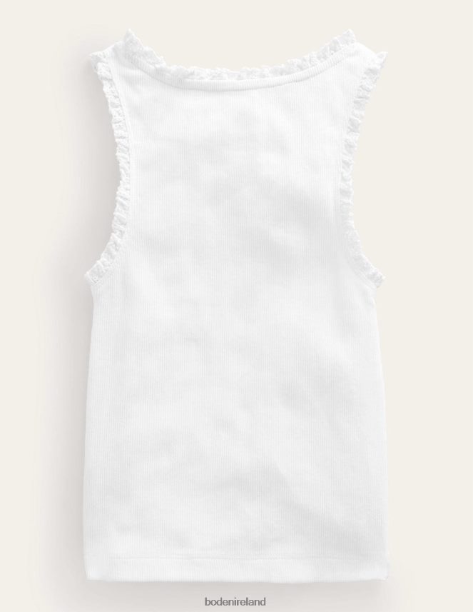 White Clothing Jersey Vest Boden Baby L466L63388