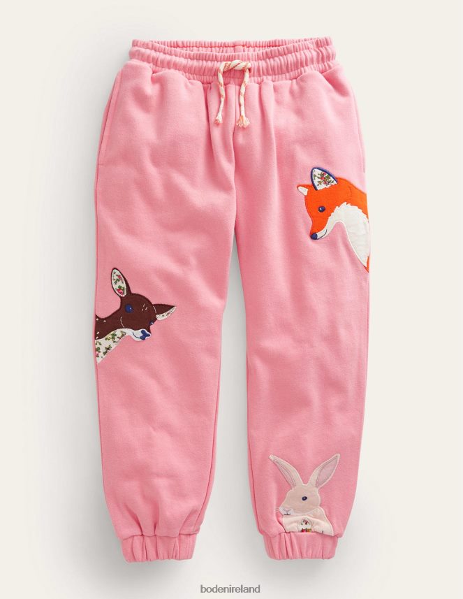 Almond Pink Animals Clothing Applique Joggers Boden Baby L466L6500