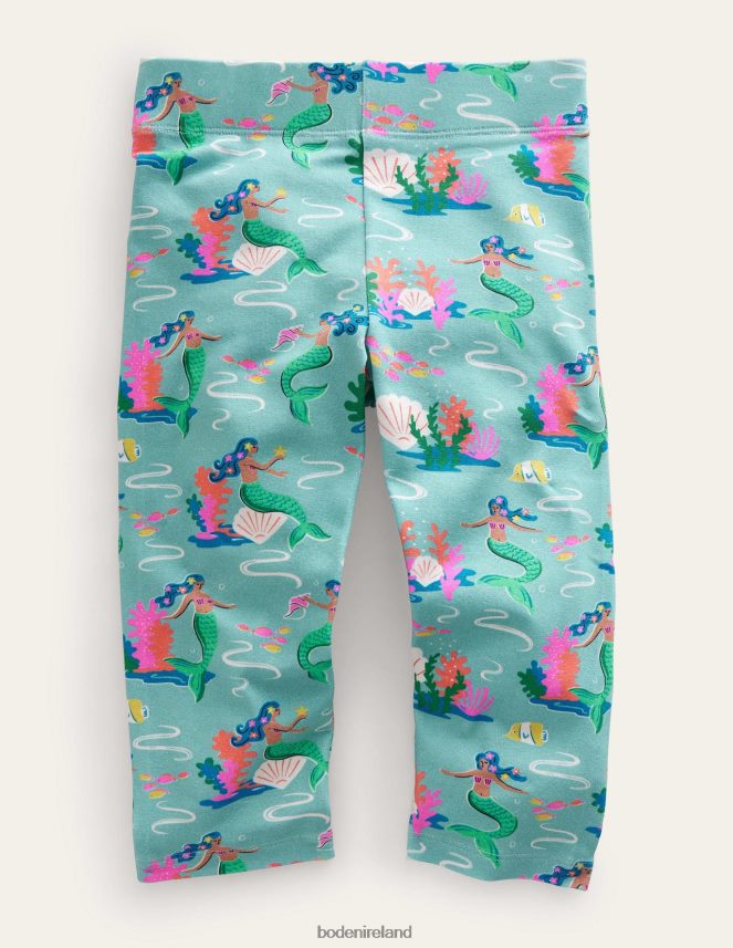 Aqua Sea Mermaids Clothing Fun Cropped Leggings Boden Baby L466L6507