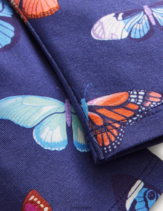 College Navy Butterflies Clothing Fun Leggings Boden Baby L466L6495