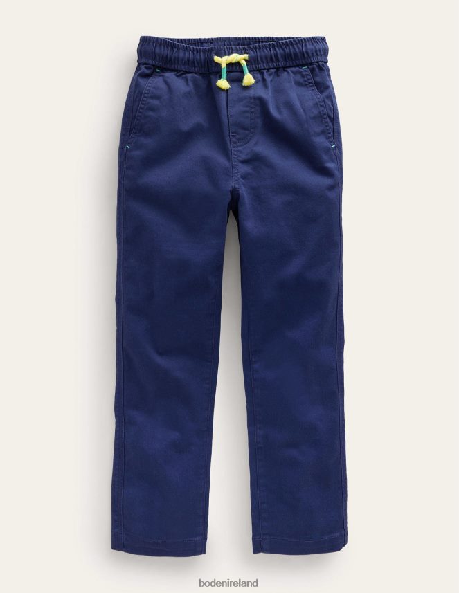College Navy Clothing Slim Pull-On Trousers Boden Baby L466L6502