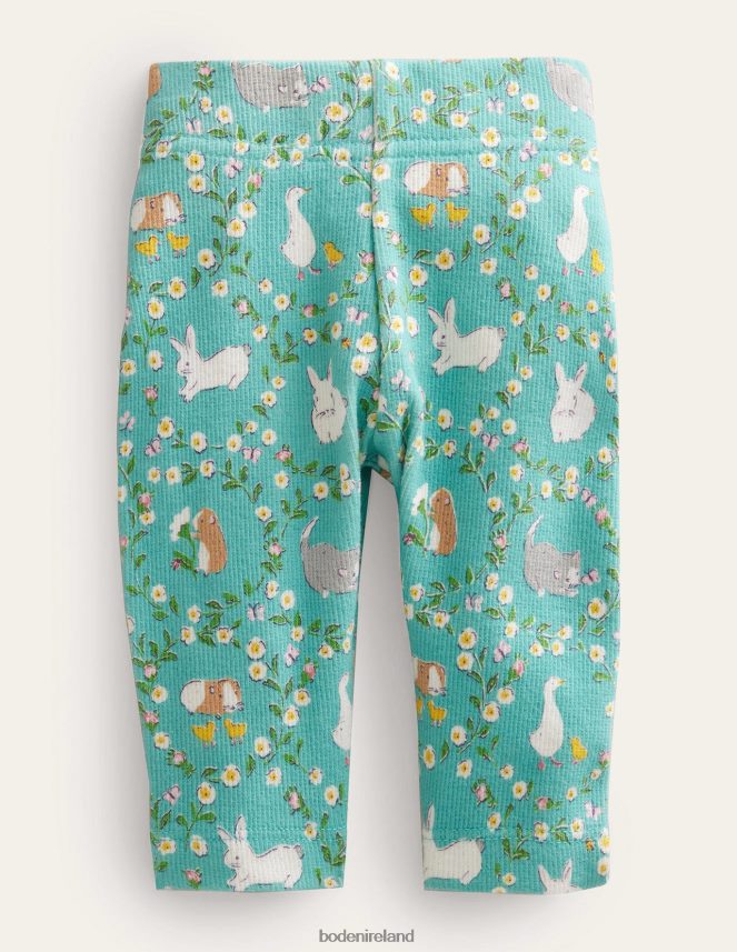 Hot Spring Green Bunny Clothing Printed Legging Boden Baby L466L63485