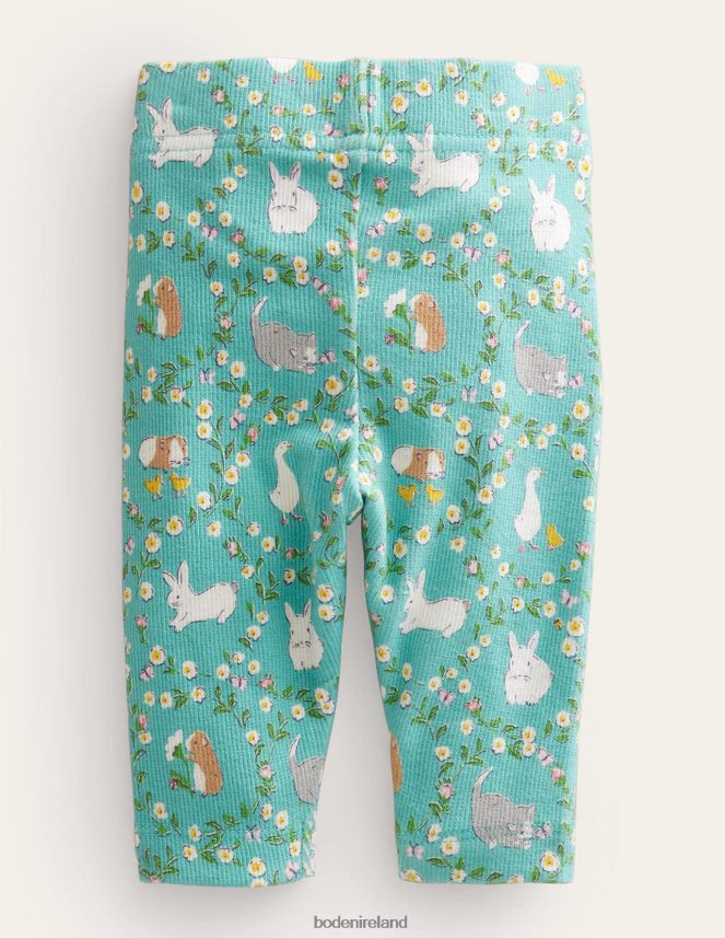 Hot Spring Green Bunny Clothing Printed Legging Boden Baby L466L63485
