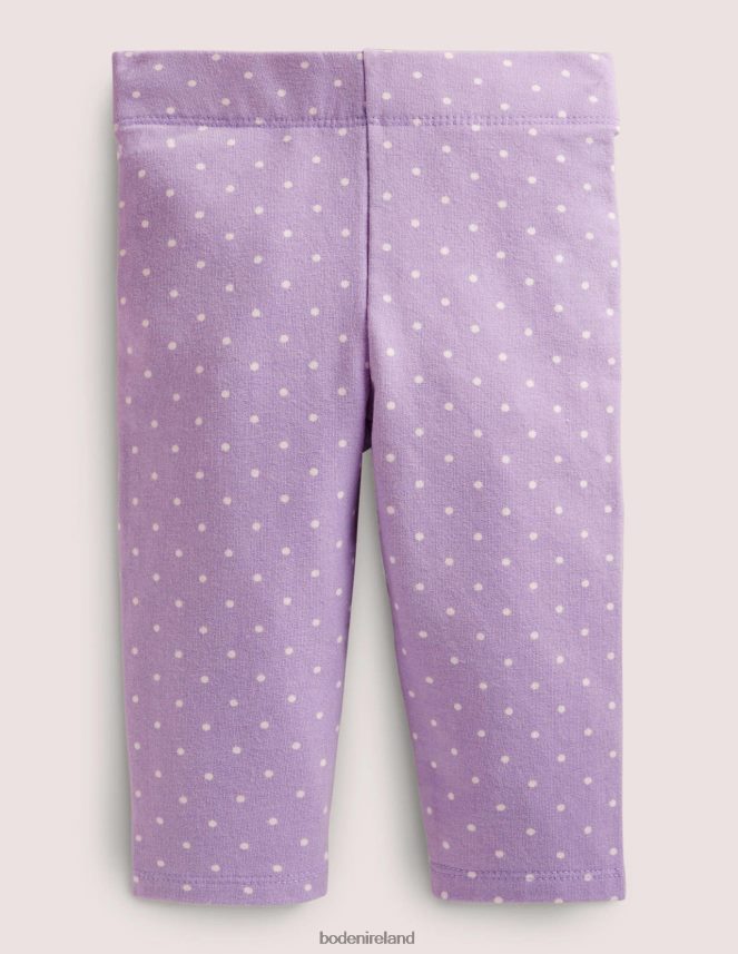 Lilac Pin Spot Clothing Cosy Leggings Boden Baby L466L63366