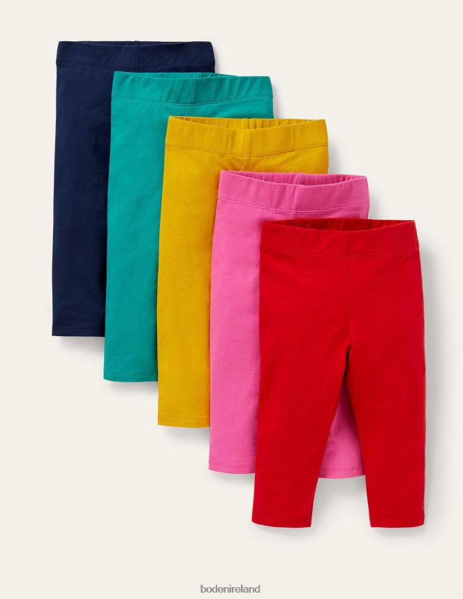 Multi Rainbow Clothing 5-Pack Cropped Leggings Boden Baby L466L6506