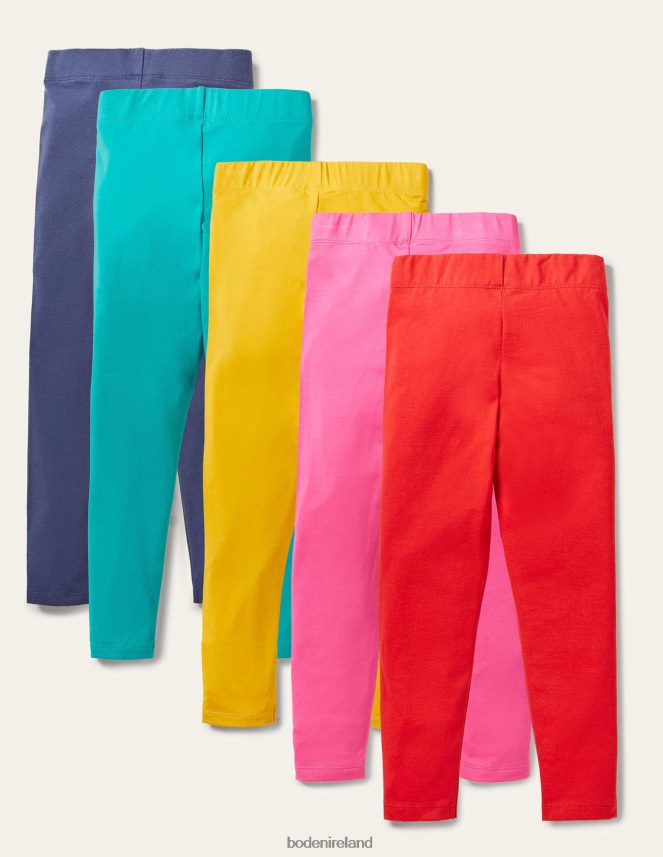 Multi Rainbow Clothing 5-Pack Leggings Boden Baby L466L6504