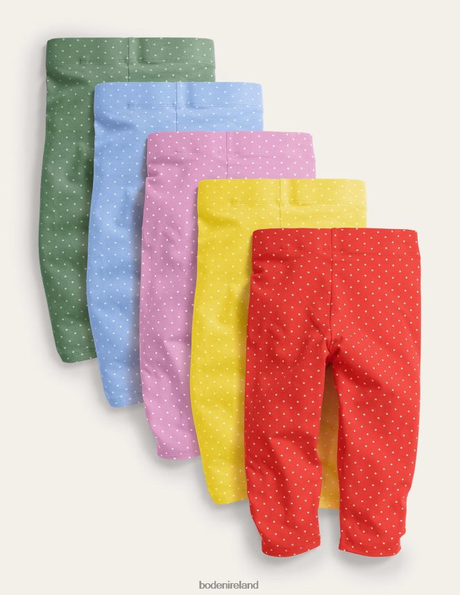 Multi Spot Clothing 5-Pack Cropped Leggings Boden Baby L466L6517