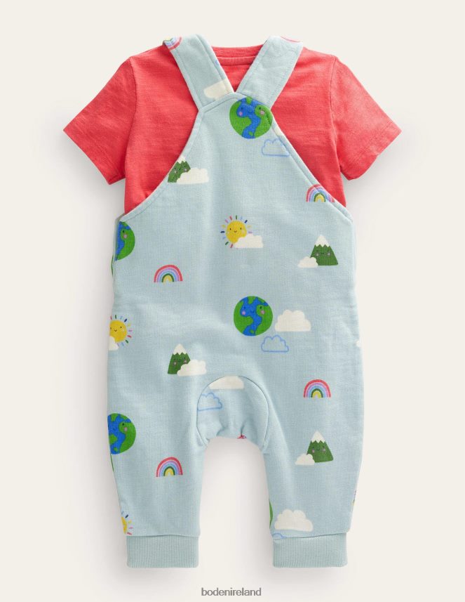 Multi Weather Clothing Jersey Dungaree Set Boden Baby L466L63491