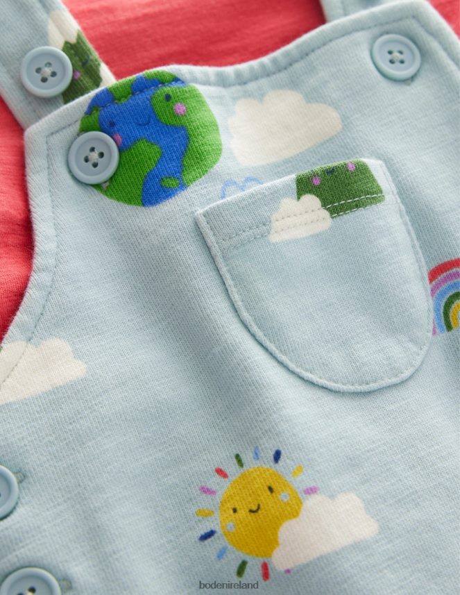 Multi Weather Clothing Jersey Dungaree Set Boden Baby L466L63491