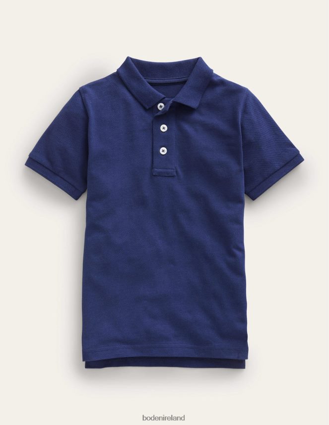 College Navy Clothing Pique Polo Shirt Boden Boys L466L6893