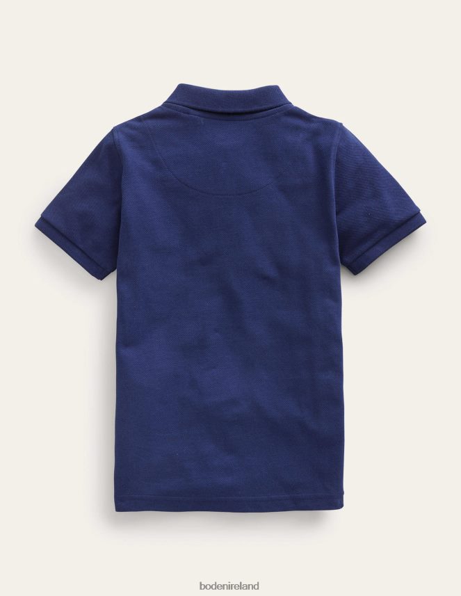 College Navy Clothing Pique Polo Shirt Boden Boys L466L6893