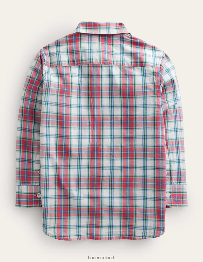 Red Check Clothing Laundered Shirt Boden Boys L466L6890