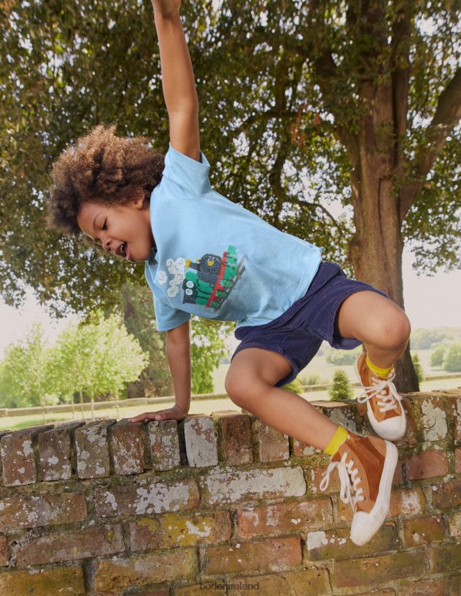 College Navy Clothing Retro Cord Shorts Boden Boys L466L6884