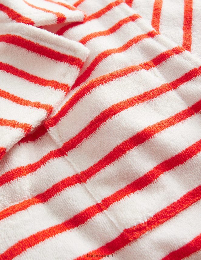 Red/White Clothing Towelling Polo Boden Boys L466L6873
