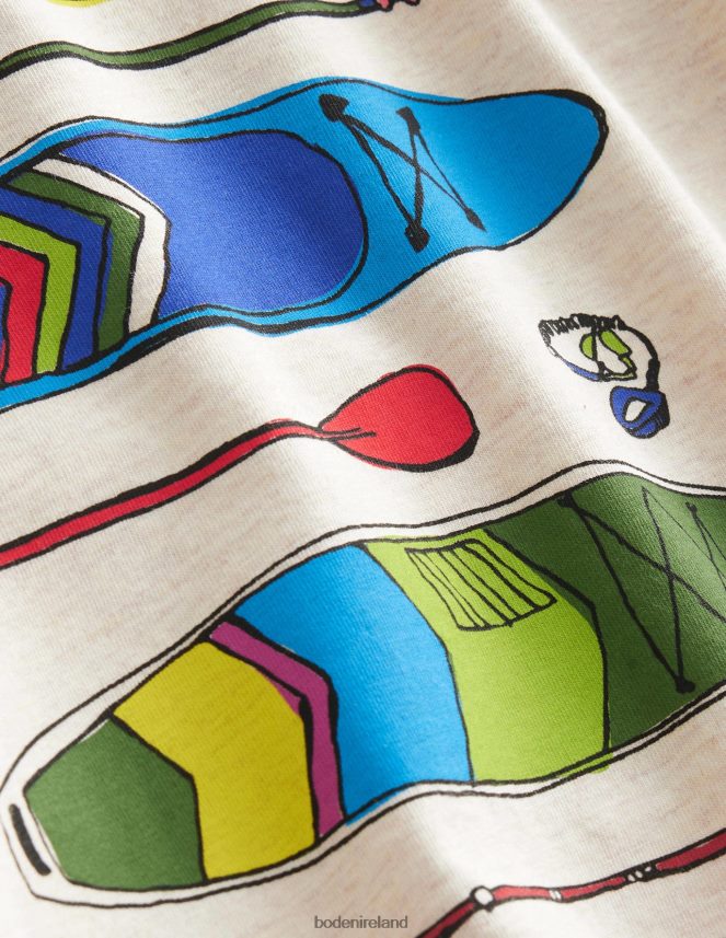 Oatmeal Clothing Paddle Board-Print T-Shirt Boden Boys L466L6866