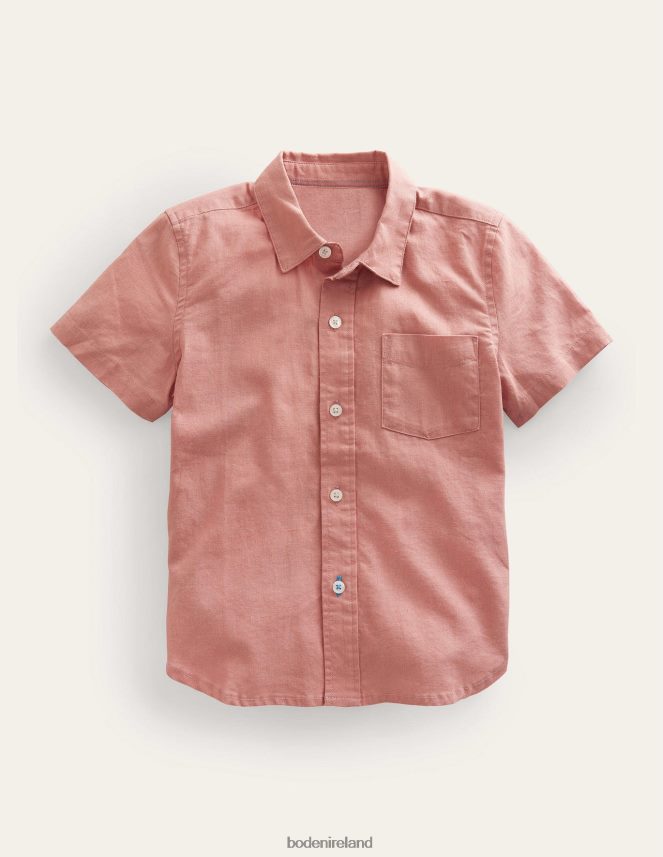 Rose Pink Clothing Cotton Linen Shirt Boden Boys L466L6854