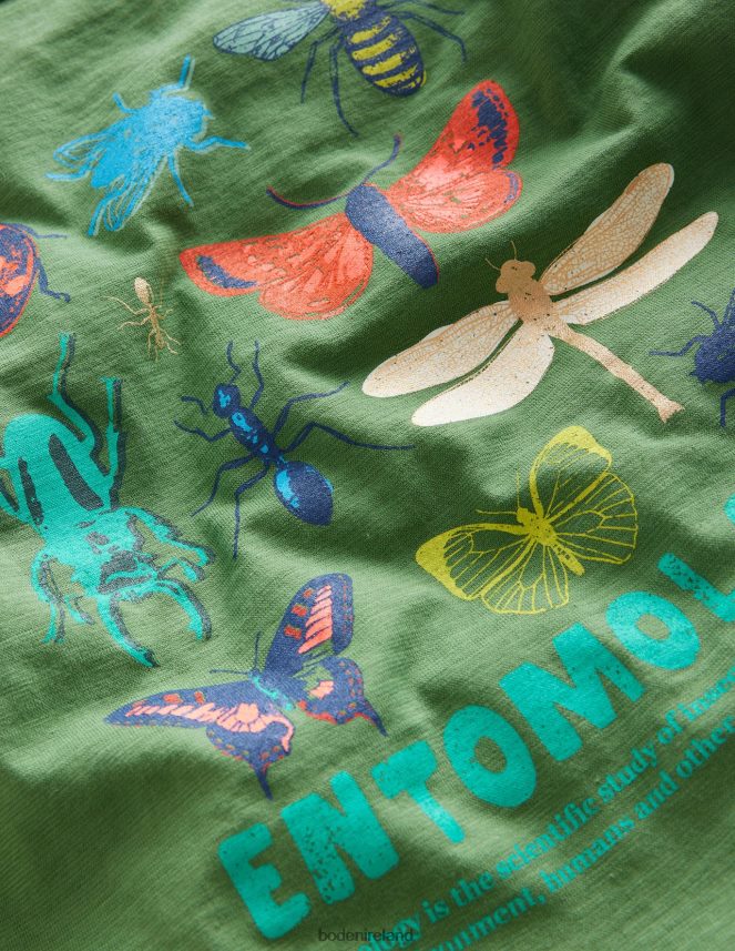 Safari Green Clothing Fun Science Logo T-shirt Boden Boys L466L6864