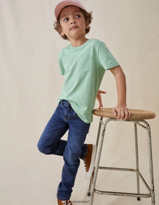 Safari Green Clothing Washed Slub T-shirt Boden Boys L466L6870