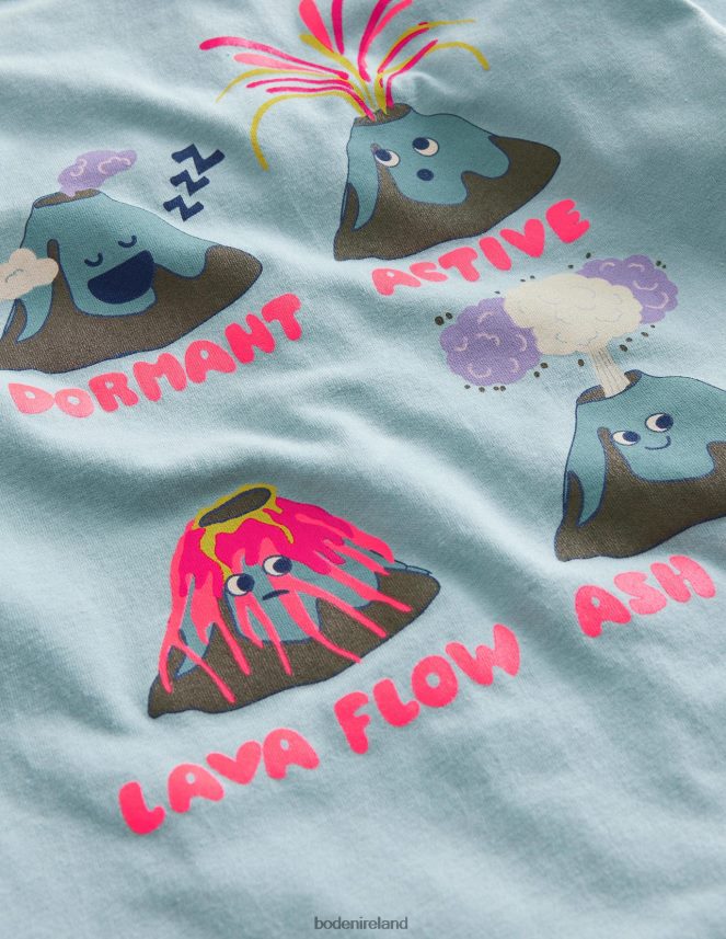 Tourmaline Blue Mountain Clothing Front & Back T-shirt Boden Boys L466L6853