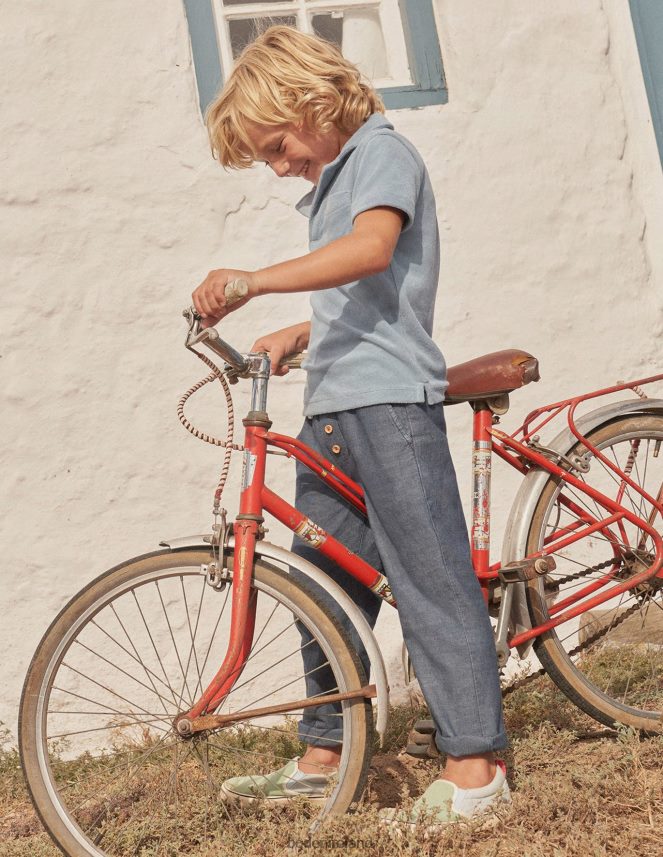 Dark Chambray Clothing Summer Pull-on Boden Boys L466L6898