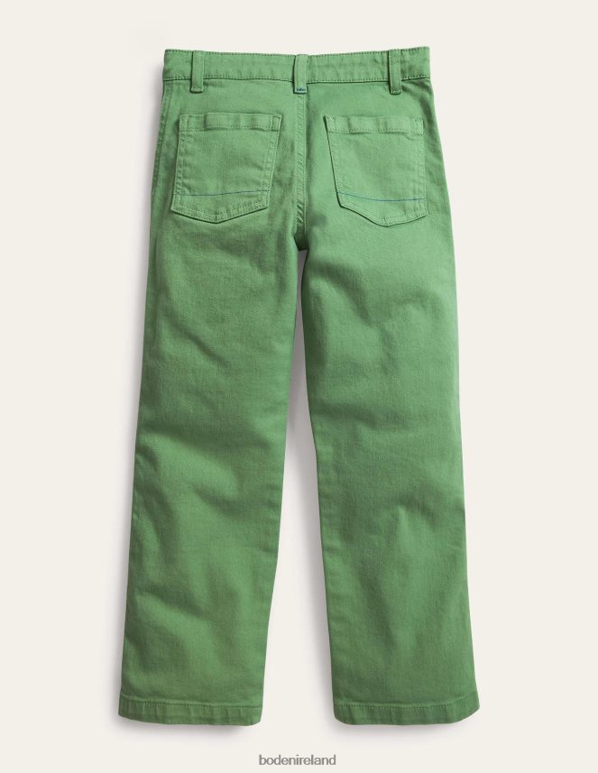 Deep Grass Green Clothing Relaxed Pocket Trousers Boden Boys L466L6903
