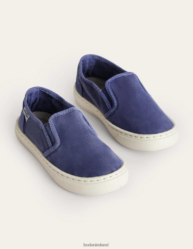 College Navy Footwear Canvas Slip-ons Boden Boys L466L6919