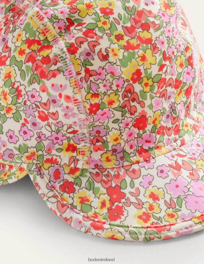Multi Spring Time Floral Accessory Printed Sun-Safe Swim Hat Boden Girls L466L63133