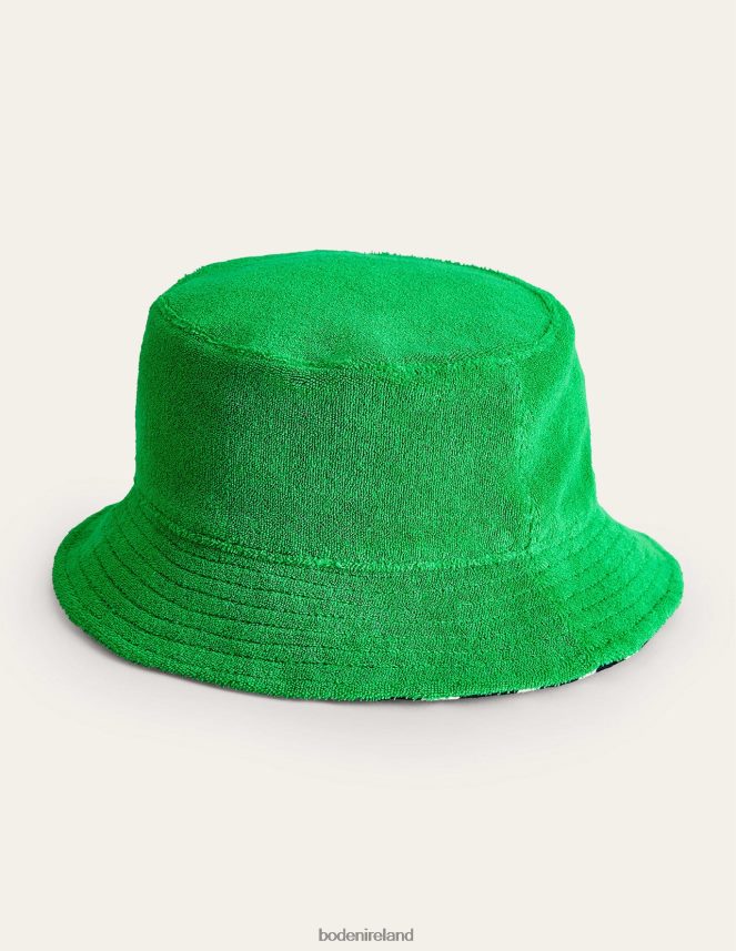 Navy Stripe Accessory Towelling Hat Boden Girls L466L63281