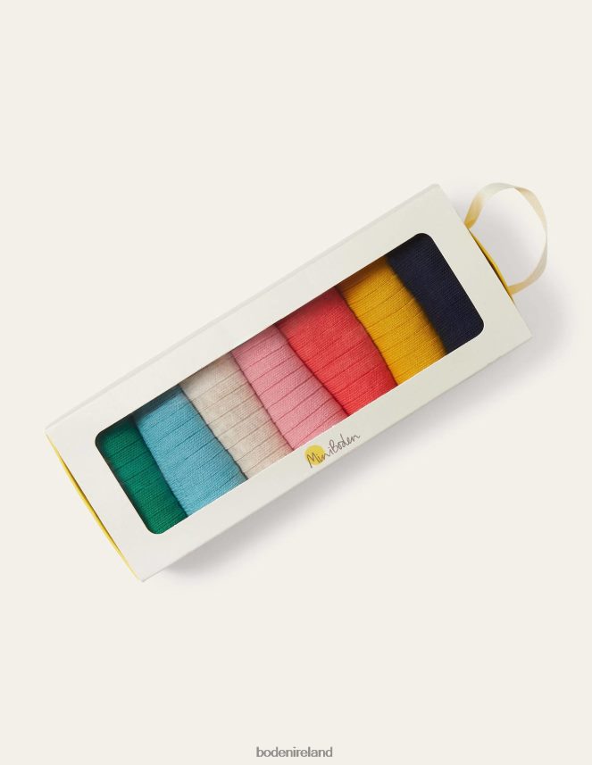 Multi Accessory Ribbed Socks 7 Pack Boden Girls L466L6839