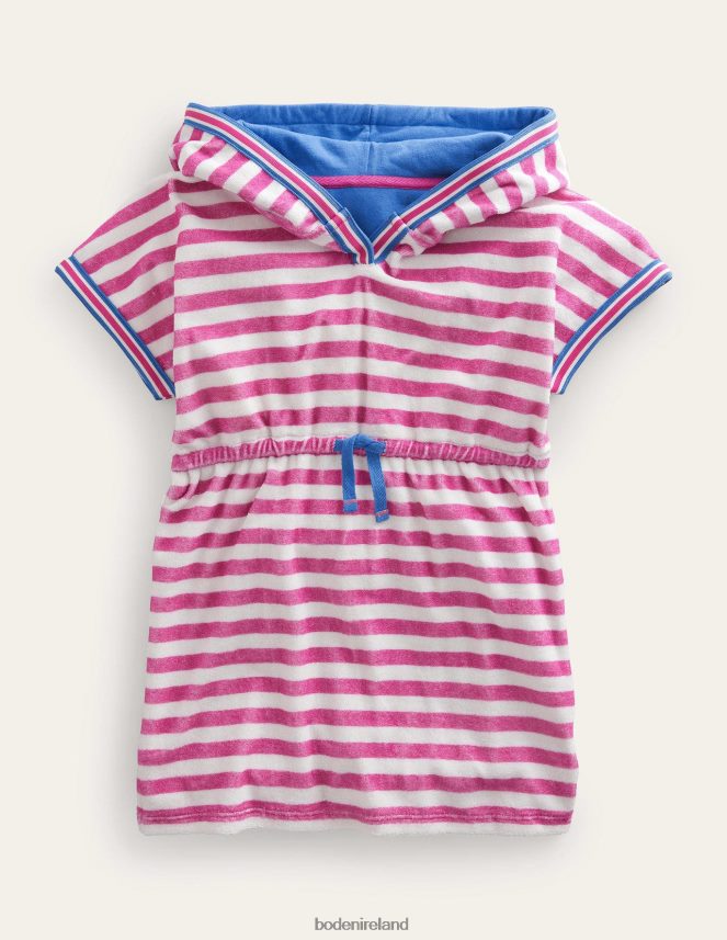Amazing Pink/Ivory Clothing Towelling Dress Boden Girls L466L63242