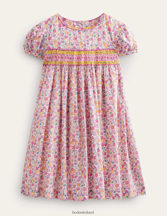 Bright Petal Floral Clothing Nostalgic Smocked Dress Boden Girls L466L62817