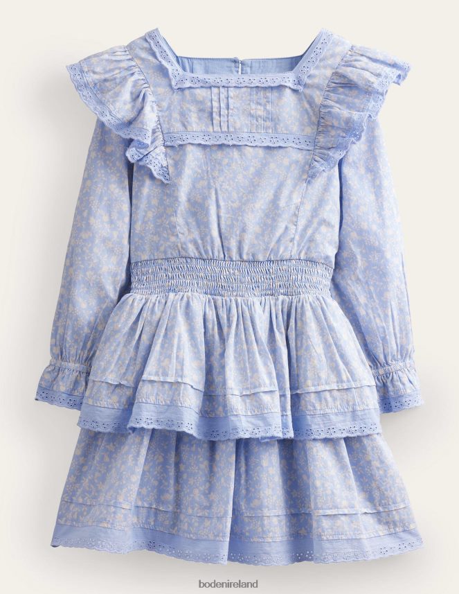 Brunnera Blue Clothing Woven Lace Dress Boden Girls L466L62911