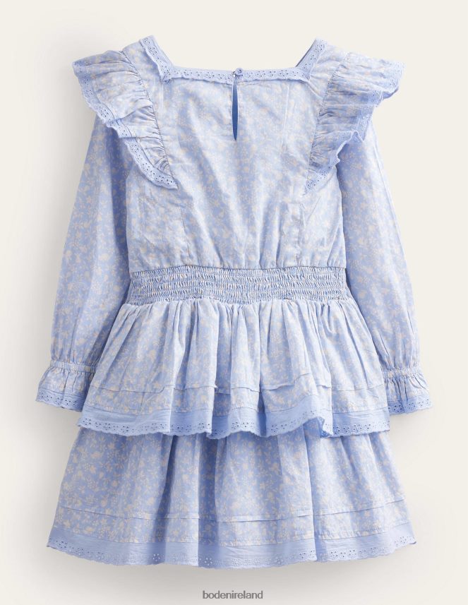 Brunnera Blue Clothing Woven Lace Dress Boden Girls L466L62911