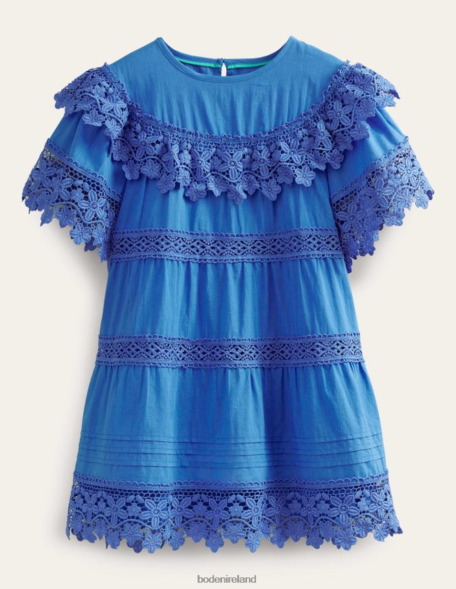 Cabana Blue Clothing Lace Tiered Dress Boden Girls L466L62829