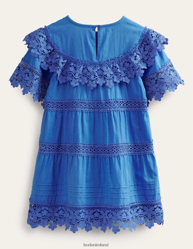 Cabana Blue Clothing Lace Tiered Dress Boden Girls L466L62829
