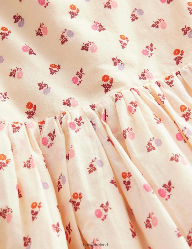 Dorset Cream Bud Clothing Cross-Back Dress Boden Girls L466L63290