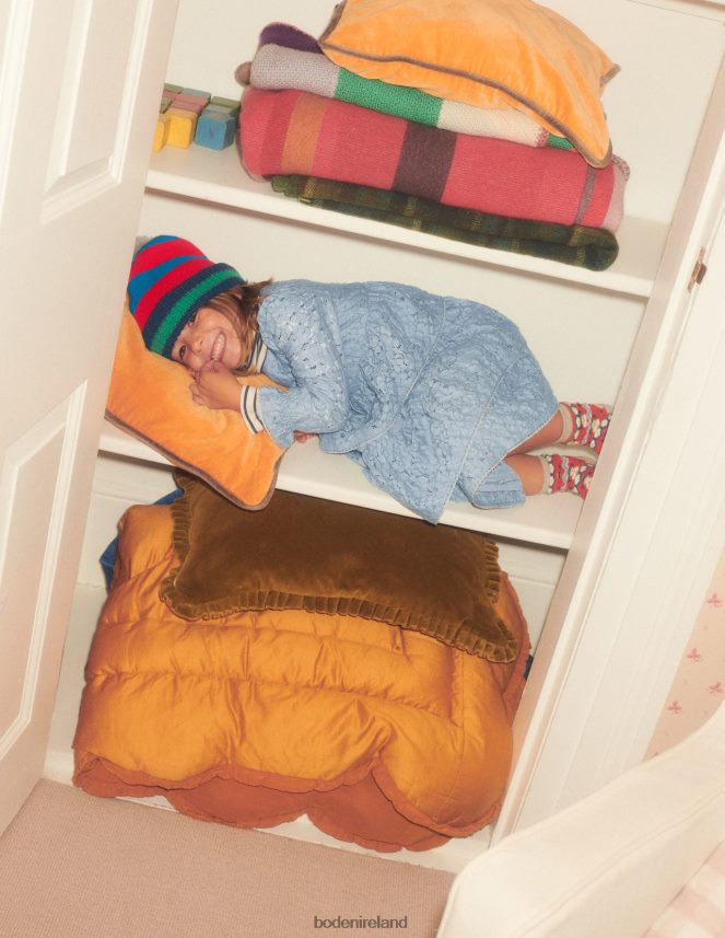 Dusty Blue Clothing Lace Tiered Party Dress Boden Girls L466L63198