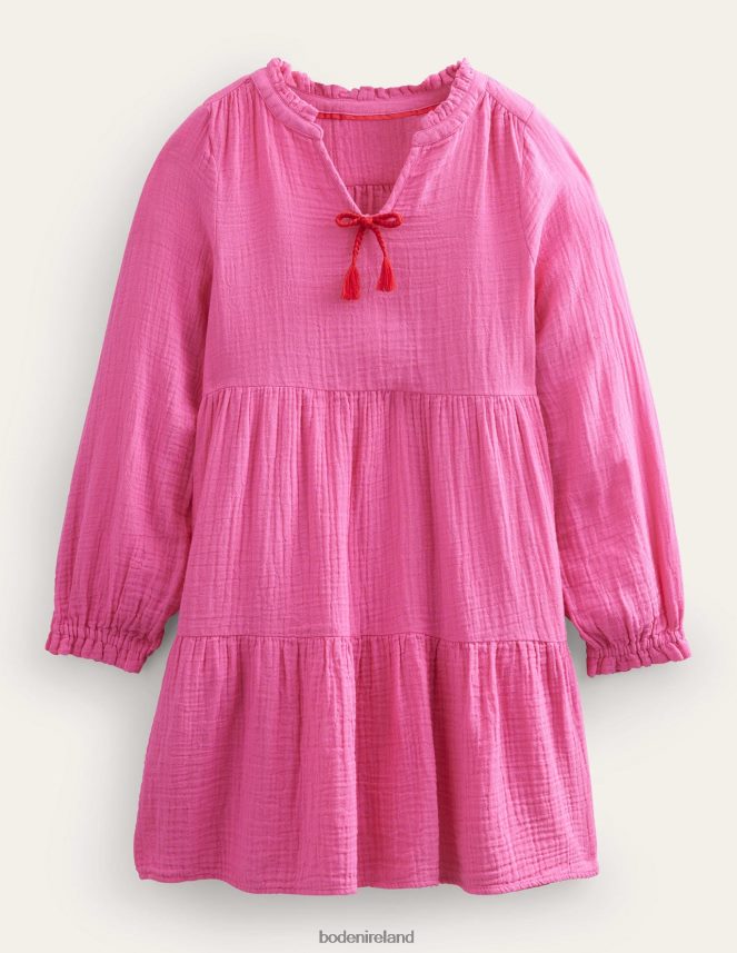 Festival Pink Clothing Double Cloth Tiered Dress Boden Girls L466L62791