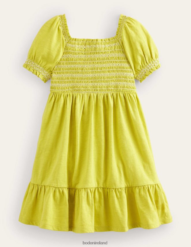 Gooseberry Yellow Clothing Shirred Holiday Dress Boden Girls L466L62952