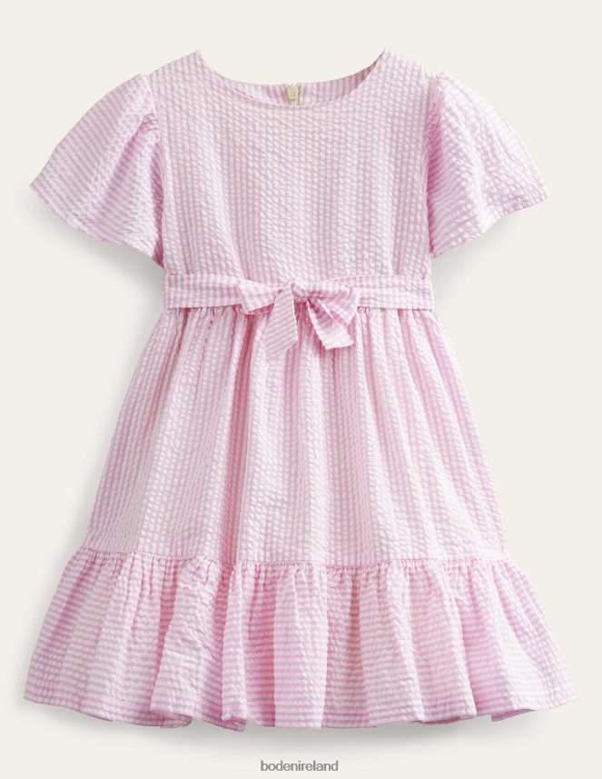 Lilac Pink/Ivory Clothing Fit & Flare Dress Boden Girls L466L62819