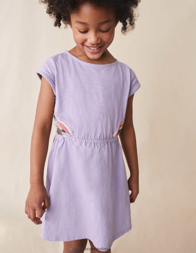 Misty Lavender Rainbow Clothing Cut Out Dress Boden Girls L466L63075
