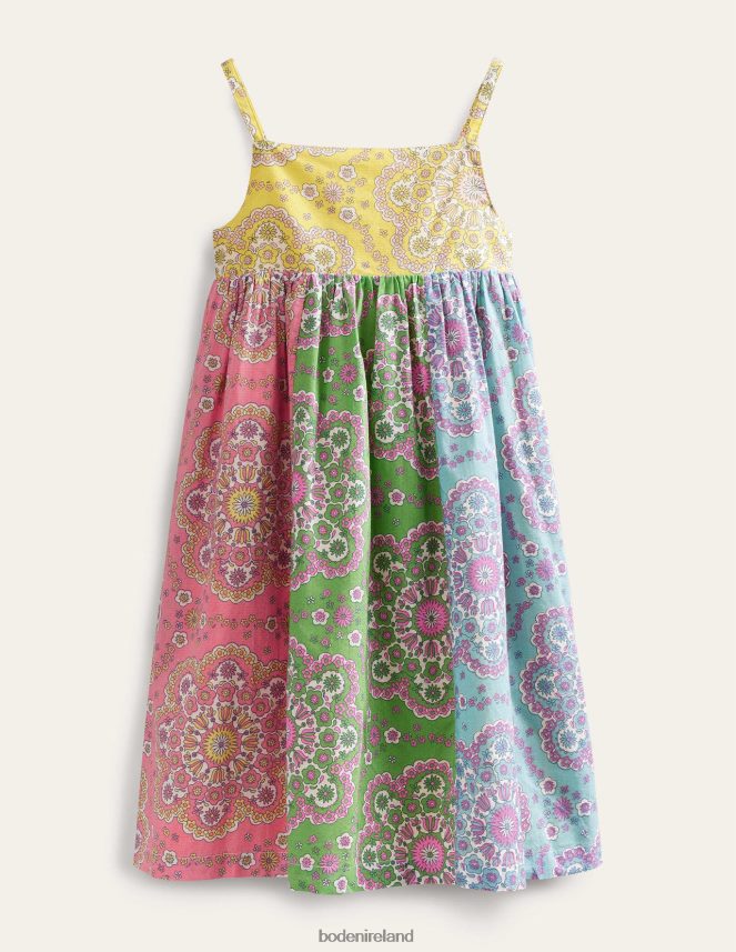 Multi Dizzy Daisy Clothing Strappy Midi Dress Boden Girls L466L62820