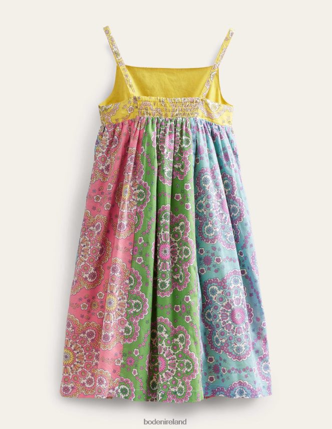 Multi Dizzy Daisy Clothing Strappy Midi Dress Boden Girls L466L62820