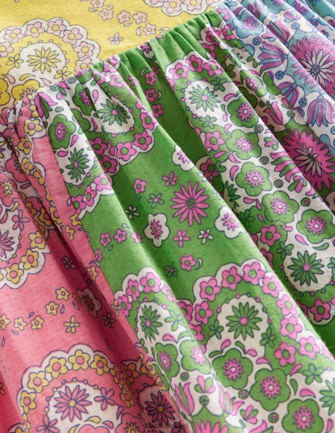 Multi Dizzy Daisy Clothing Strappy Midi Dress Boden Girls L466L62820