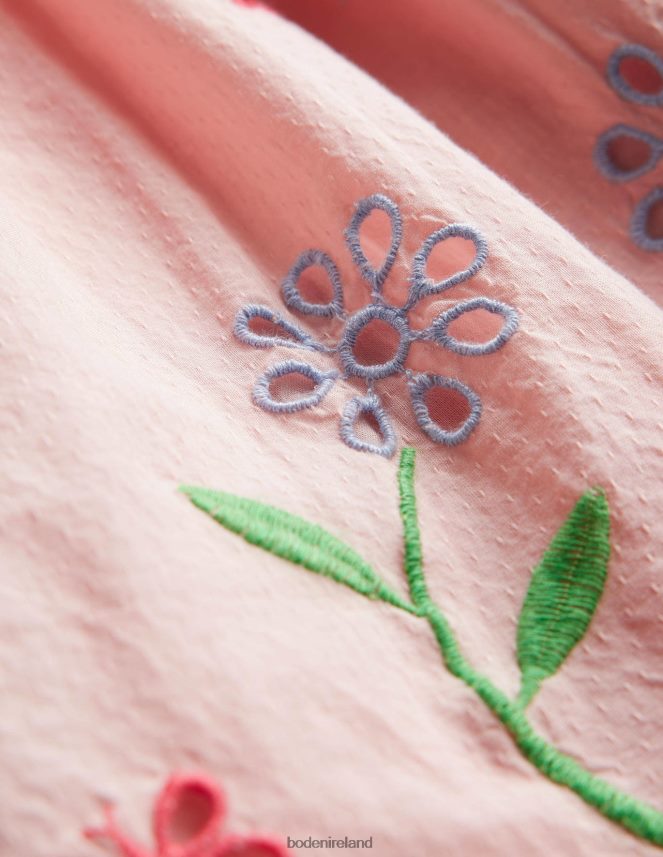 Pale Pink Clothing Broderie Twirly Dress Boden Girls L466L62834