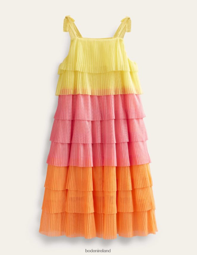 Peach Punch Clothing Tiered Ombre Tulle Dress Boden Girls L466L62958
