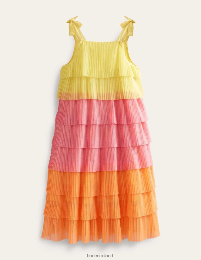 Peach Punch Clothing Tiered Ombre Tulle Dress Boden Girls L466L62958